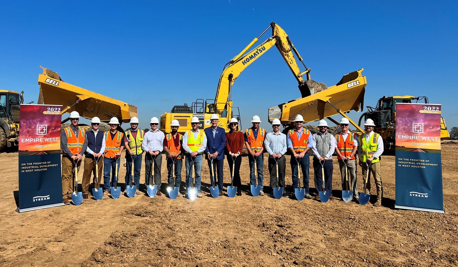 Stream Realty Partners broke ground on six new buildings at the Empire West Business Park on Thursday. The new buildings will make the facility one of the largest overall industrial developments of its type in Greater Houston and are anticipated to bring jobs to the area.